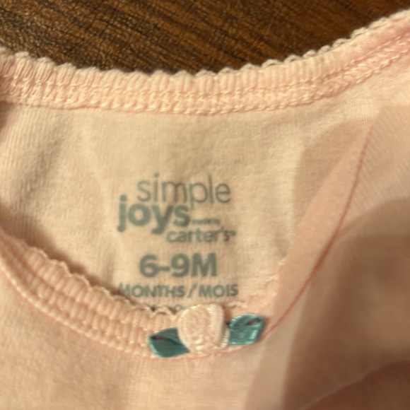 Guess Baby Jean jacket, long sleeve pink bodysuit and jeans 6-9 month size - Picture 10 of 11